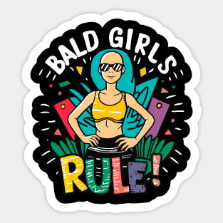 Bald girl Sticker